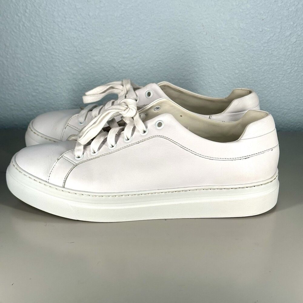 M.Gemi Shoes The Palestra Due White Leather Casual Shoes Size US 9.5 EU 40.5 - Picture 5 of 14